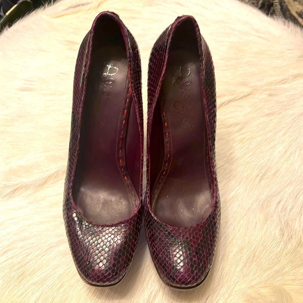 Snake skin heels